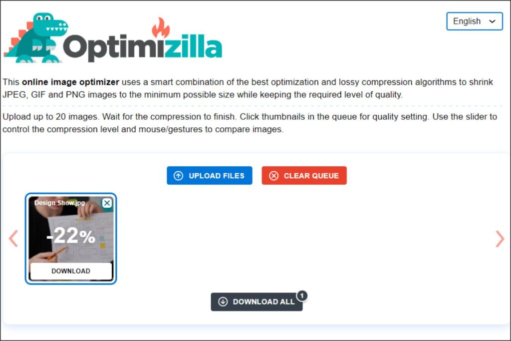 Optimizilla Image Compressor