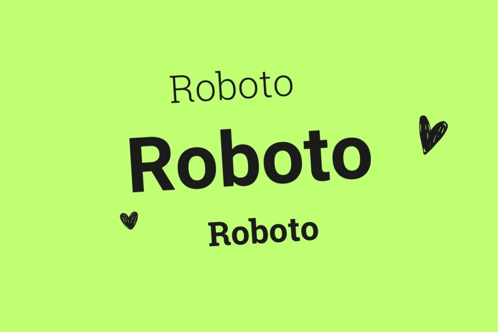 Sustainable Font Choices in Digital Design | Roboto