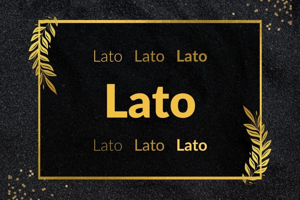 Sustainable Font Choices in Digital Design | Lato