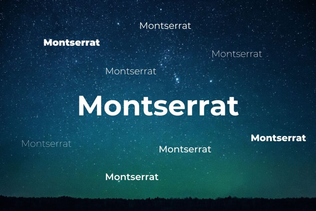 Sustainable Font Choices in Digital Design | montserrat