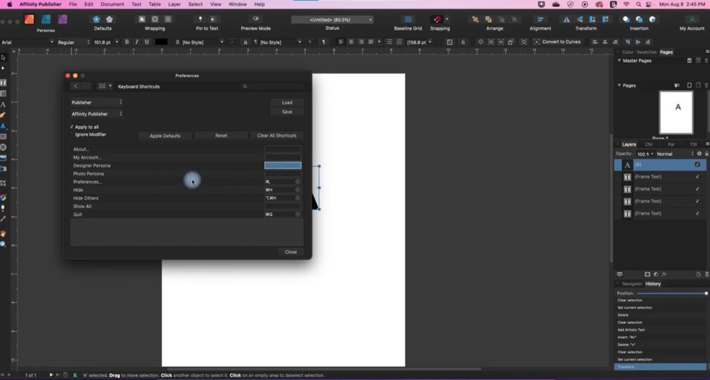 How to Load Photoshop Shortcuts in Affinity - Keyboard Shortcuts Settings in Affinity Photo