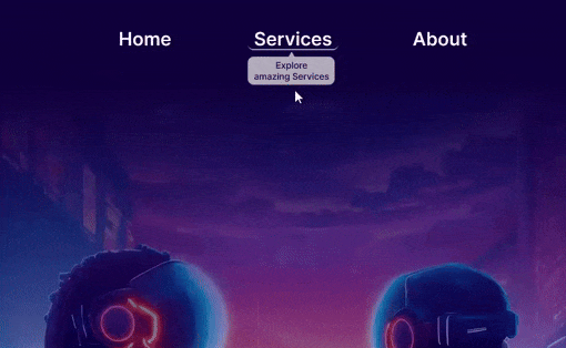 figma hover tooltip and button click
