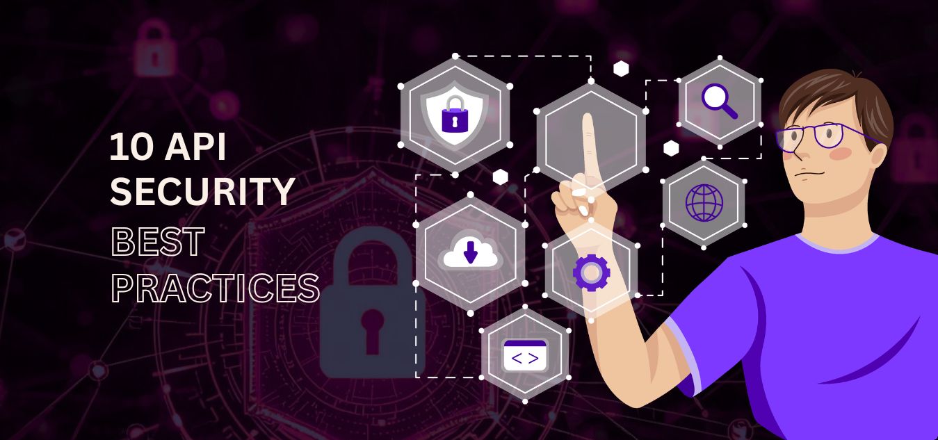 API security best practices diagram showing authentication, encryption, and rate limiting for secure APIs