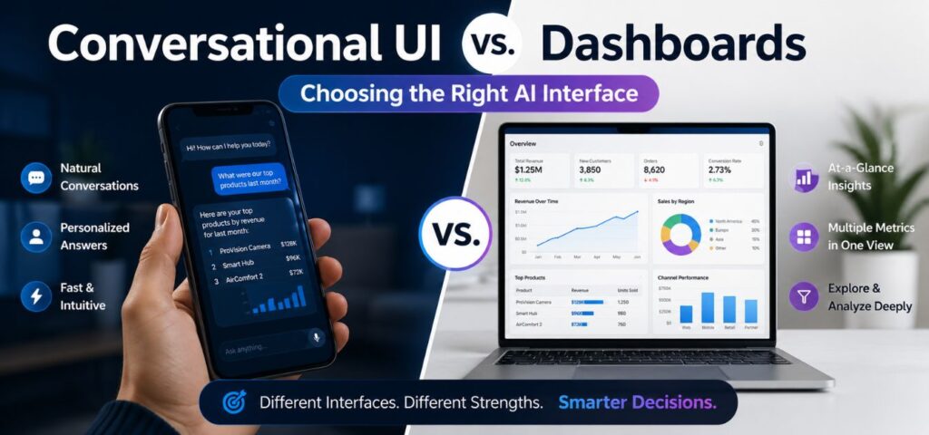 Conversational UI Vs. Dashboards: Choosing The Right AI Interface